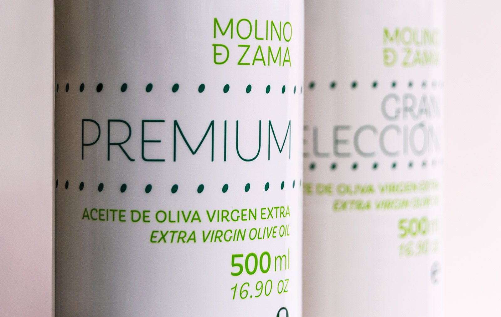 Aceite Molino de Zama. Detalle etiqueta